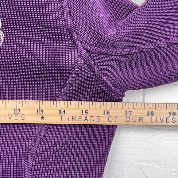 Spyder Jacket Women XSmall Purple Full Zip Heavy Knit Racing Moto Classic - Picture 7 of 13